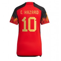 Belgia Eden Hazard #10 Fotballklær Hjemmedrakt Dame VM 2022 Kortermet
